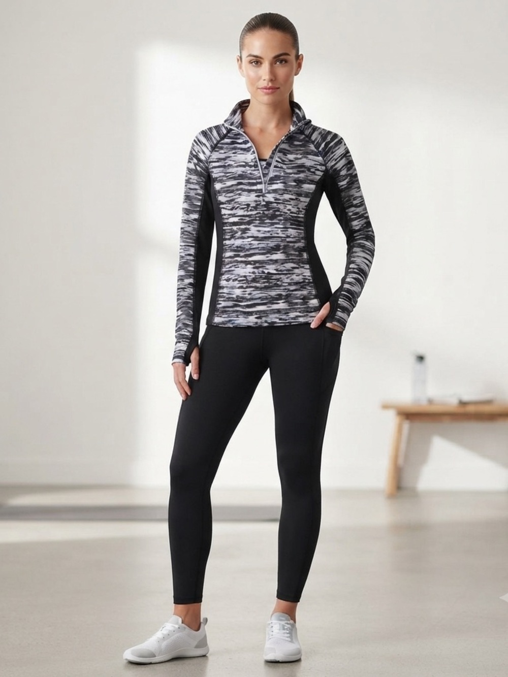Adidas Monochrome Quarter-Zip Pullover